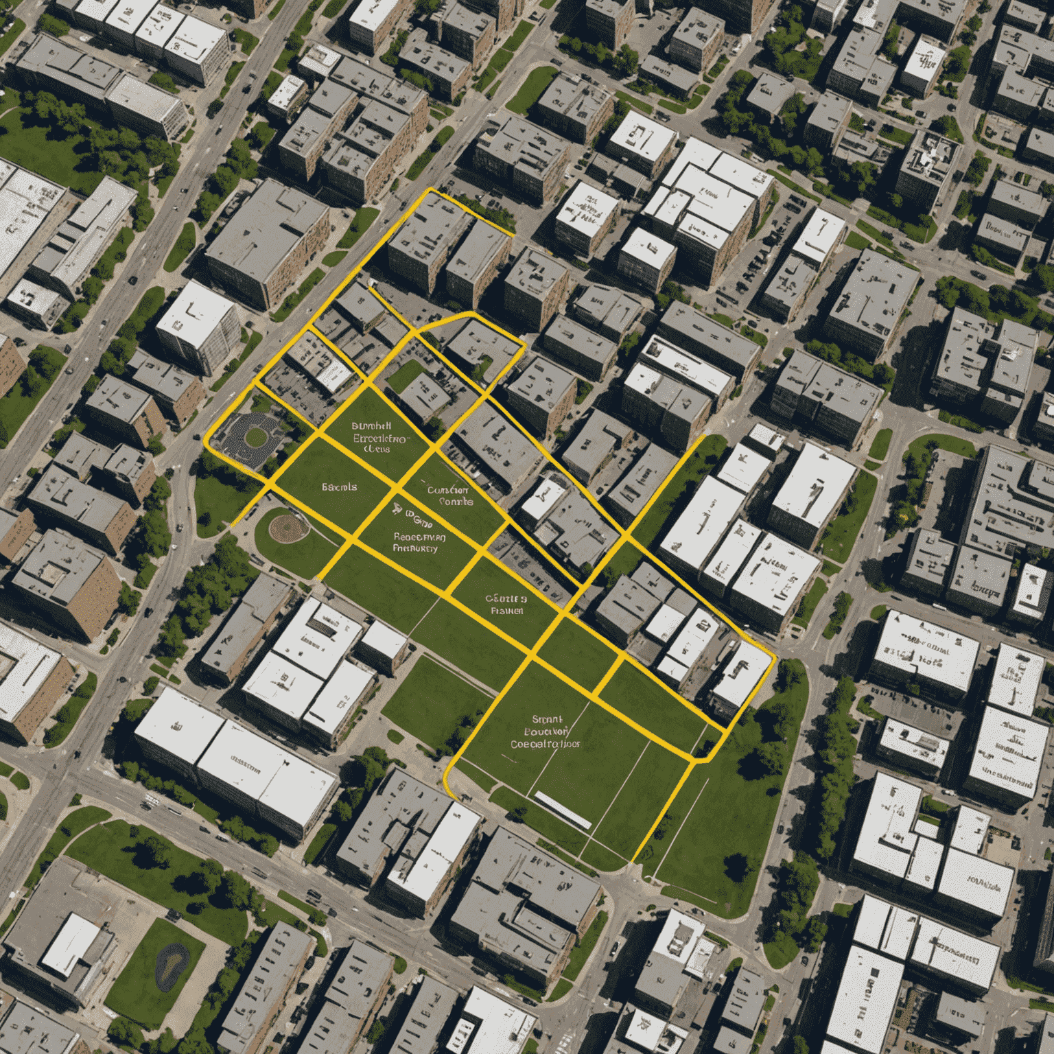 Map showing the location of Breadbute's office at 123 Pastry Lane, Suite 456, Toronto, ON M5V 2L7, Canada. The map highlights nearby landmarks such as local parks, public transit stations, and popular cafes in the area.